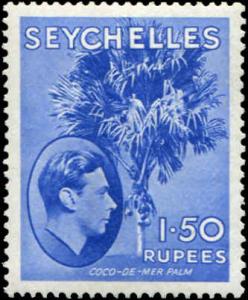 Seychelles SC# 146a Coco-de-mer Tree Chalky Paper 1.50r MH