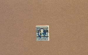 335, Washington, Blue, Used Post Marked NY, CV $10.00