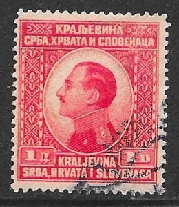 Yugoslavia 31: 1d Alexander, used, F-VF