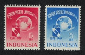 Indonesia UPU 2nd issue 1949 MH SG#572-573 MI#22-23