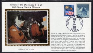 US Space Shuttle STS-29 Return 1989 Colorano Cover