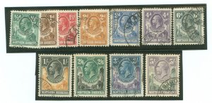 Northern Rhodesia #1-8/10/12-14 Used Single (Wildlife)