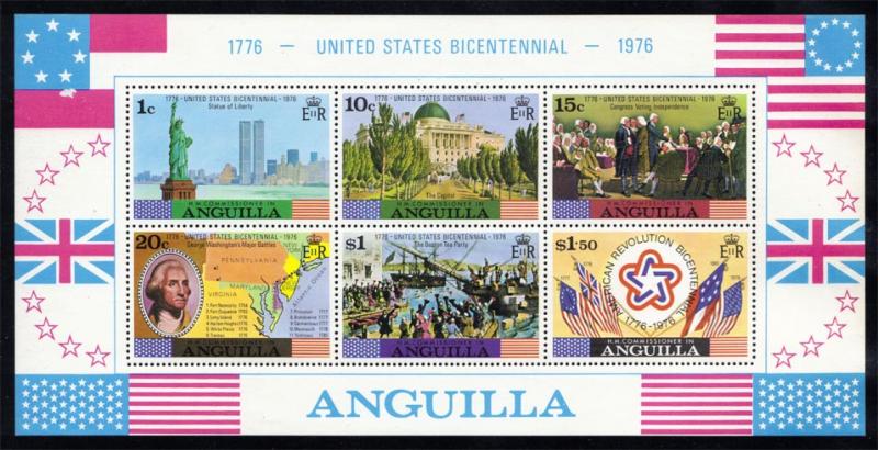 Anguilla #222a American Bicentennial Souv. Sheet, MNH (1.90)