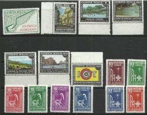 Costa Rica & Bolivia Lot # 55 =  lot of nice sets MNH 6 Scans 