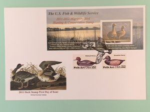 RW-78A 2011 Federal Duck Stamp Permit WHITE-FRONTED GEESE FDI Presentation Cover