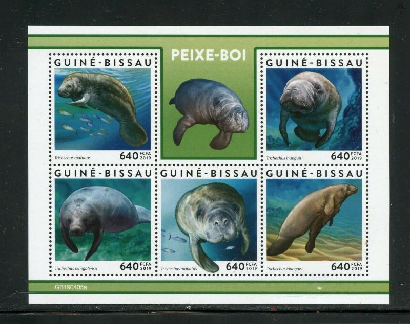 GUINEA BISSAU 2019 DUGONGS SHEET MINT NEVER HINGED