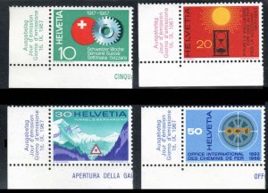 Switzerland  #483-486  Mint NH CV $2.55