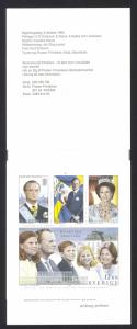 Sweden Sc# 2037a MNH Booklet 1993 12k Royal Family