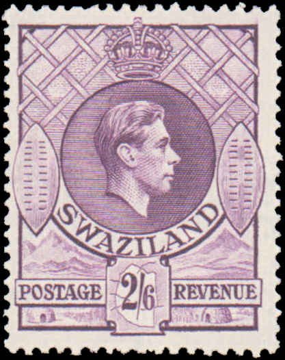 Swaziland #35, Incomplete Set, 1938, Hinged