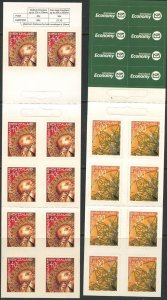 NEW ZEALAND Sc#1895a, 1896a 2003 Christmas Self-Adhesive Booklets Mint NH