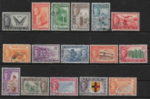 SARAWAK SG171/86 1950-2 DEFINITIVES USED