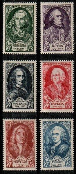 France Scott B238-43 Mint NH (Catalog Value $25.00)