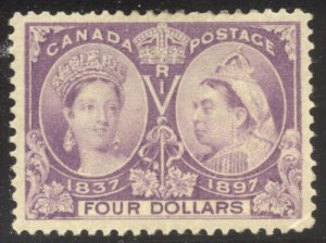 CANADA #64 Mint - 1897 $4.00 Jubilee