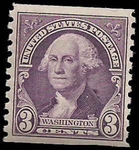# 721 Mint Hinged Deep Violet George Washington