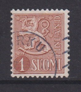 Finland    #312  used  1955    Arms  1m red brown