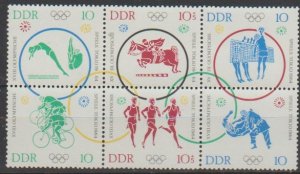 Mi: 1039/44  mnh  1964  Cat € 28.00