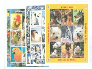 Niger #1009-11  Single (Complete Set) (Animals)