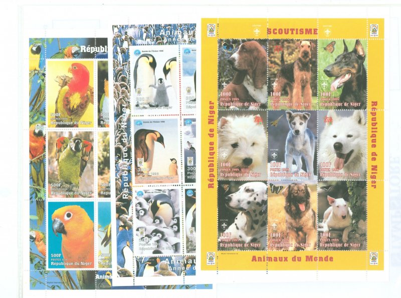 Niger #1009-11  Single (Complete Set) (Animals)