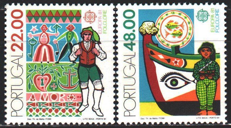 Portugal. 1981. 1531-32. Folkler, europe-sept. MNH.