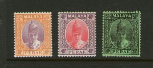 Malaya Perak 1938 Sc 93-5 MH