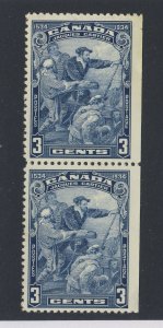 4x Mint Canada stamps #208-3c Cartier Pair & 2x Air Mail #C7-6c C8-7c GV= $22.50