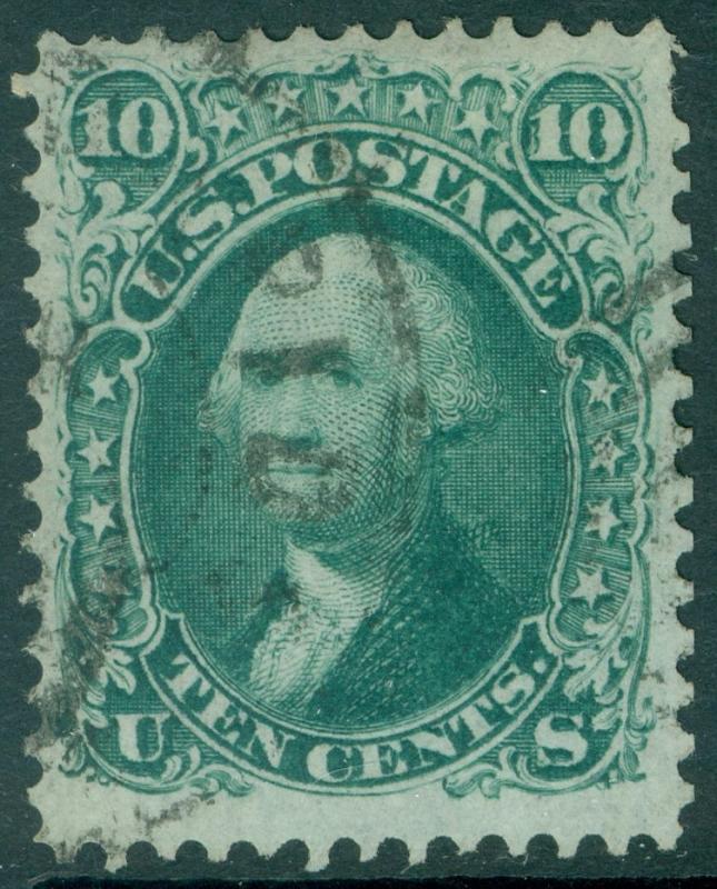 USA : 1867. Scott #96 Very Fine, Used with nice color. Catalog $260.00.