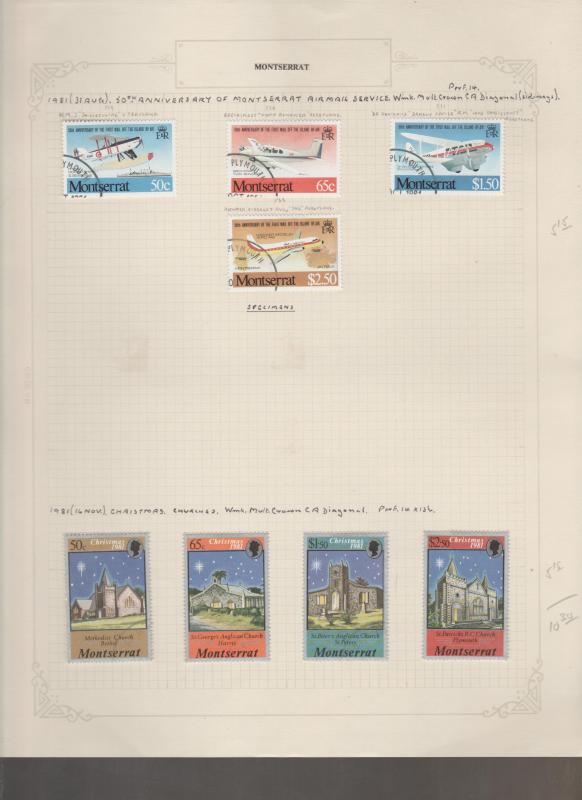 Montserrat Used Stamp Collection