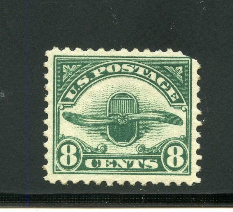 UNITED STATES  8c AIRMAIL  SCOTT #C4 VF NEVER HINGED UPPER RIGHT CORNER MISSING 