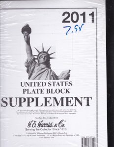 KAPPYS HE HARRIS LIBERTY 1  PLATE BLOCK SUPPLEMENT 2011