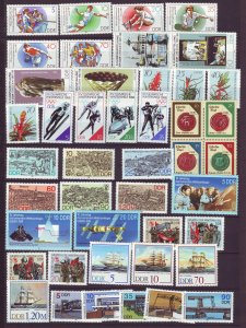 J24342 JLstamps 10 dif 1987-8 germany DDR sets mnh nice condition#