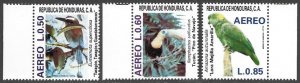 1987 Honduras Birds Set #C758-C760 VF-NH-