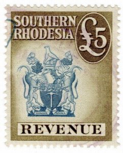 (I.B) Southern Rhodesia Revenue : Duty Stamp £5