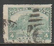 MEXICO 636, 4¢ CHAPULTEPEC CASTLE Unwmk USED. F-VF. (1018)