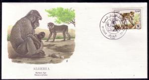 Algeria FDC SC# 872 Barbary Ape L95