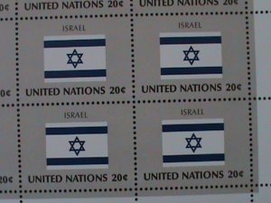 UNITED NATION-1983 SC#399-402 FLAGS SERIES-MNH SHEET-VF WE SHIP TO WORLDWIDE