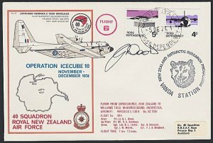 NEW ZEALAND ROSS DEPENDENCY 1974 signed flight cover ex Scott Base.........H722