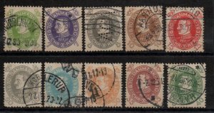 Denmark 210-219 Set used