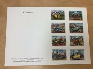 Union Island 1989 - Disney Vintage Vehicles - 3 PRINTERS PROOFS - Imperf - MNH