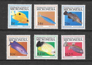 FISH - MICRONESIA #424-9 MNH