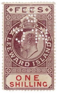(I.B) Leeward Islands Revenue : Fees 1/- (Magistrate's Court)