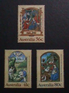 ​AUSTRALIA-1989 SC #1159-61  CHRISTMAS-PAINTING MNH-VF WE SHIP TO WORLDWIDE