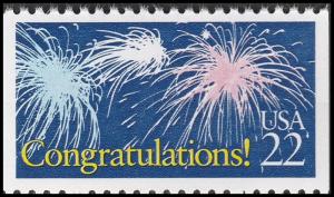 US 2267 Special Occasions Congratulations 22c single (1 stamp) MNH 1987 