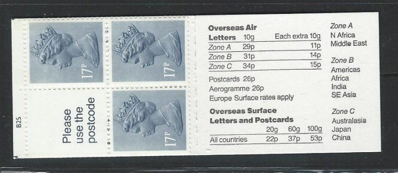 Great Britain  Booklet MNH sc BK241  MH97a