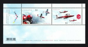 Canadian MILITARY AIR FORCES Souvenir  Sheet of 2 stamps Canada 2006 #2159b MNH