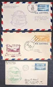 9 1930s first flight airmail covers mostly Hawaii [Y.126]