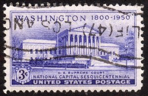 1950, US 3c, National Capital Sesquicentennial, Used, Sc 991