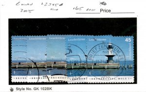 Germany, Postage Stamp, #2345B (5 Ea) Used, 2005 Lighthouse (AB)