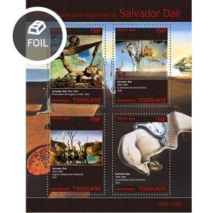 2014 TOGO MNH.  SALVADOR DALI. Y&T Code: 3876-3879. Michel Code: 5973-5976