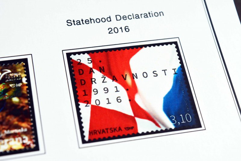 COLOR PRINTED CROATIA 2011-2018 STAMP ALBUM PAGES (53 illustrated pages)