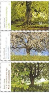 Scott #B1071-3 Flowering Trees  MNH